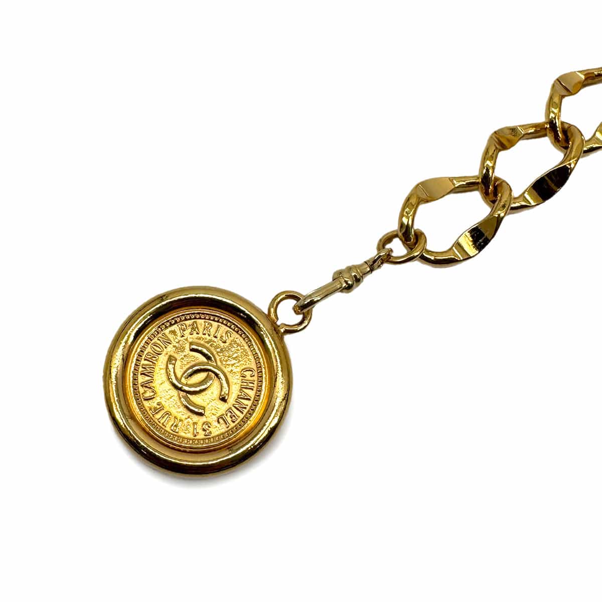 Luxury Promise Japan VINTAGE CHANEL CHAIN BELT COCOMARK GOLD ACCESSORY 90321105