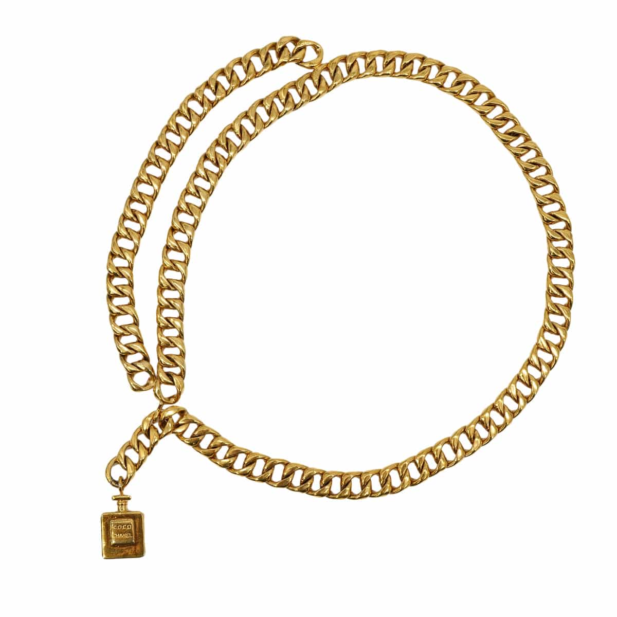 Luxury Promise Japan VINTAGE CHANEL CHAIN BELT PERFUME MOTIF CHARM ACCESSORY 90321077