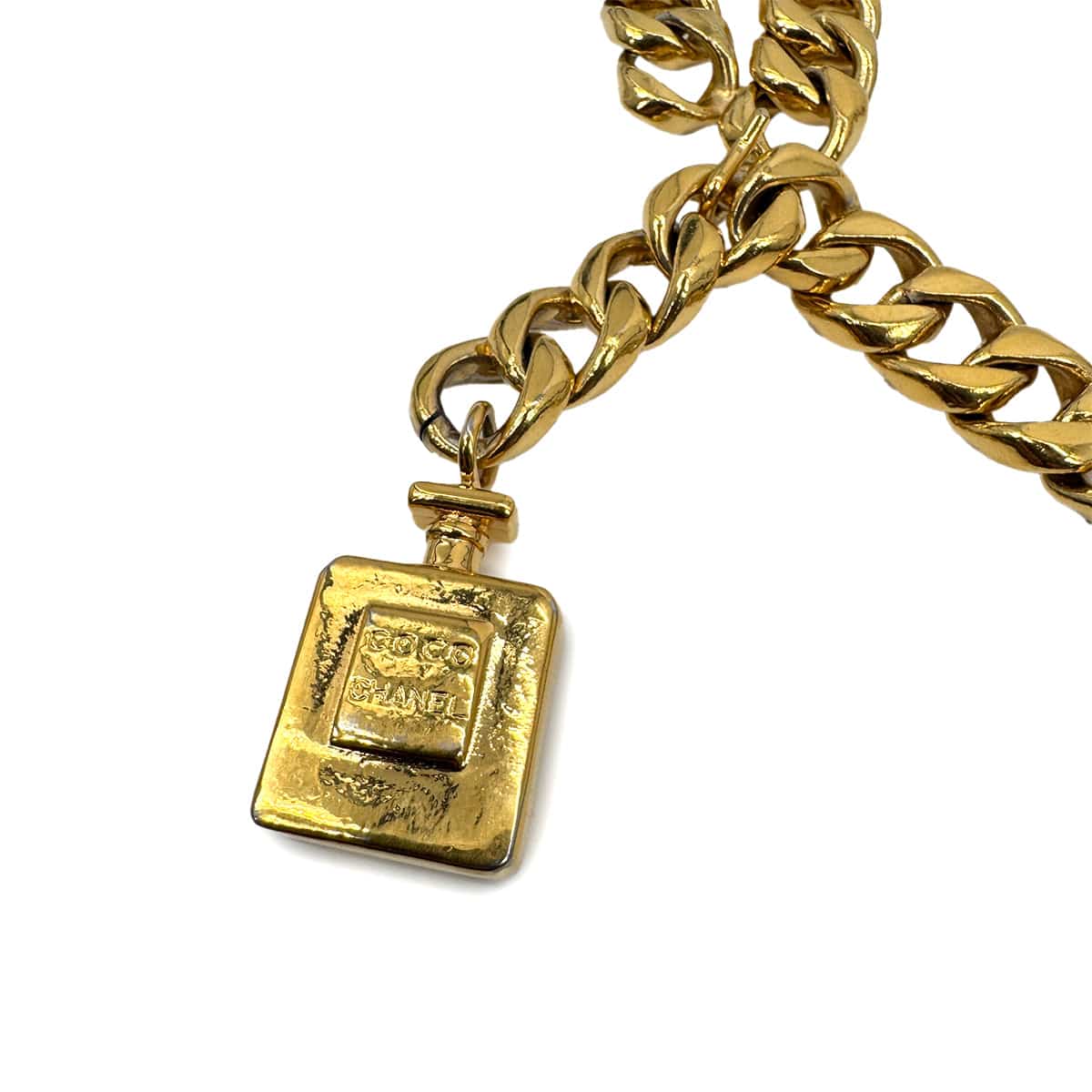 Luxury Promise Japan VINTAGE CHANEL CHAIN BELT PERFUME MOTIF CHARM ACCESSORY 90321077