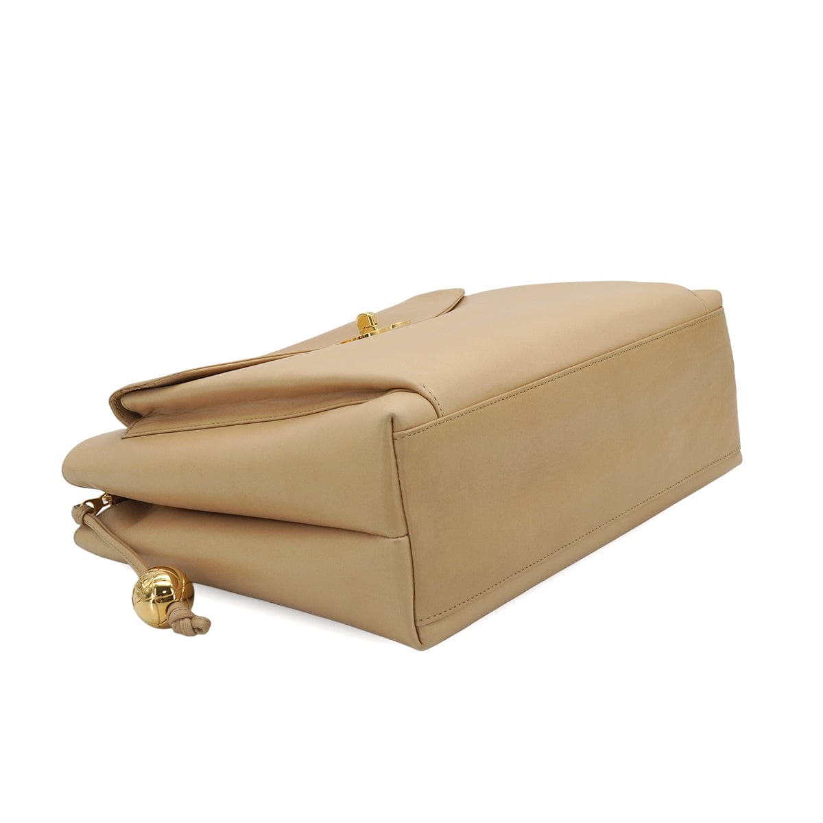 Luxury Promise Japan VINTAGE CHANEL CHAIN SHOULDER BAG BEIGE LAMB SKIN GOLD HARDWARE 90331862