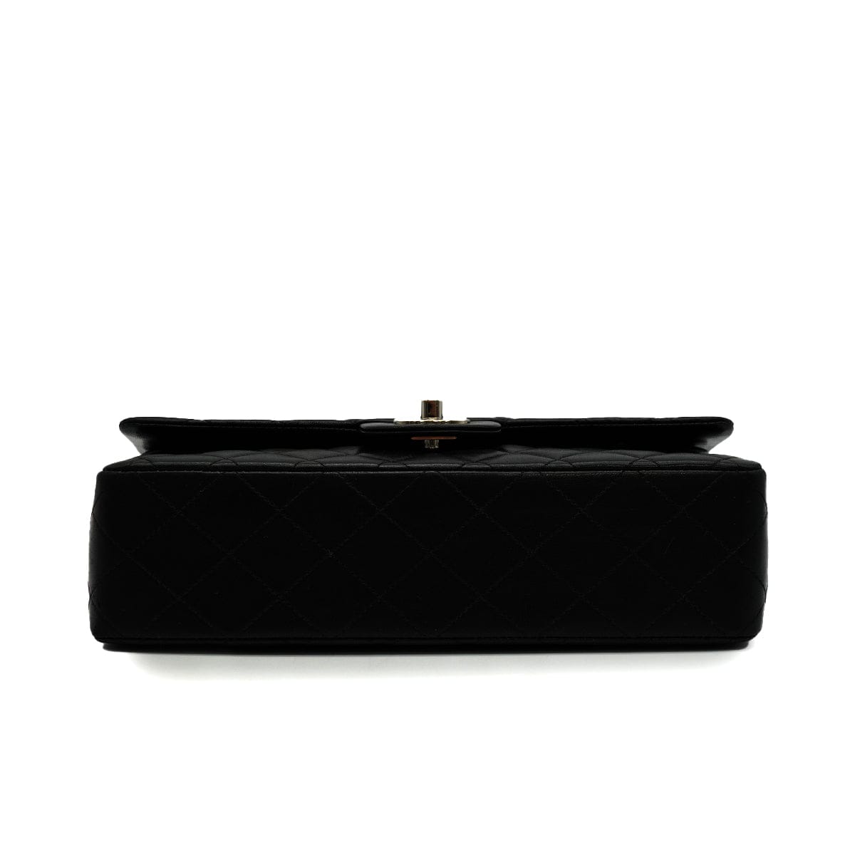 Luxury Promise Japan VINTAGE CHANEL CLASSIC FLAP MEDIUM CHAIN SHOULDER BAG BLACK LAMB SKIN SILVER HARDWARE 90345067