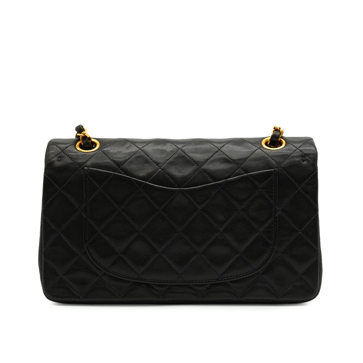 Luxury Promise Japan VINTAGE CHANEL CLASSIC FLAP SMALL CHAIN SHOULDER BAG BLACK LAMB SKIN GOLD HARDWARE 90344371