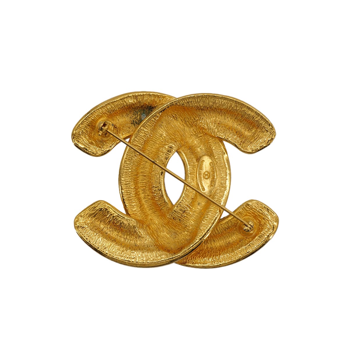 Luxury Promise Japan VINTAGE CHANEL COCOMARK BROOCH MATELASSE GOLD ACCESSORY 90324105