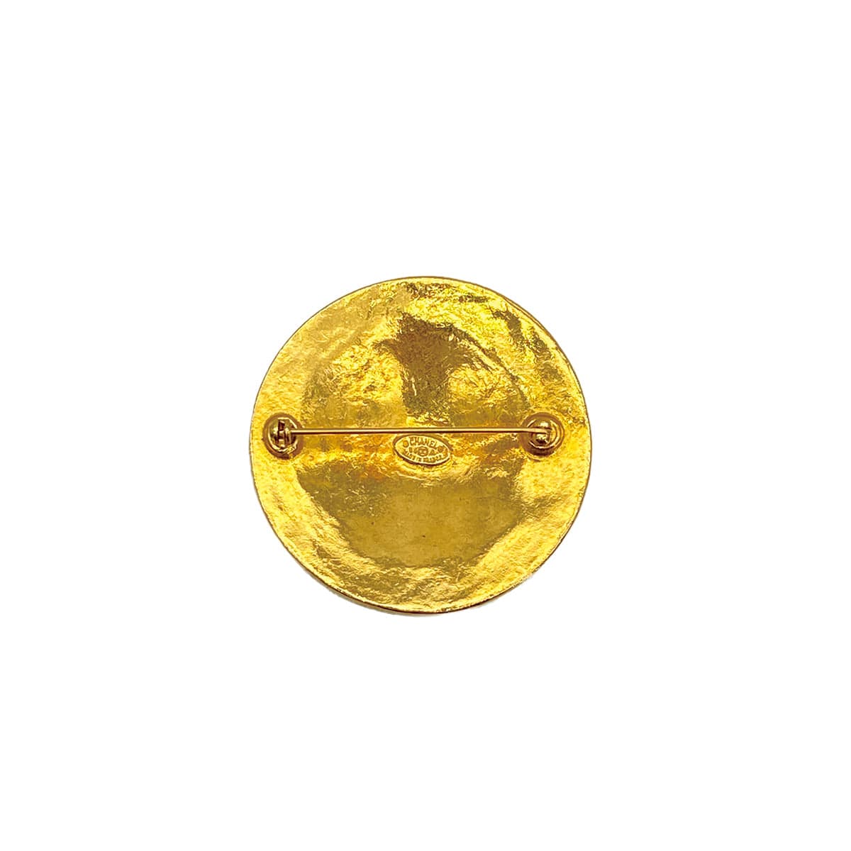 Luxury Promise Japan VINTAGE CHANEL COCOMARK BROOCH ROUND GOLD ACCESSORY 94A 90311841