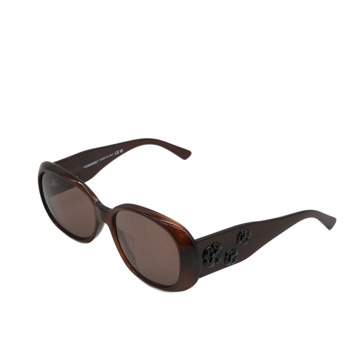 Luxury Promise Japan VINTAGE CHANEL COCOMARK CAMELLIA SUNGLASSES BROWN EYEWEAR 90323175