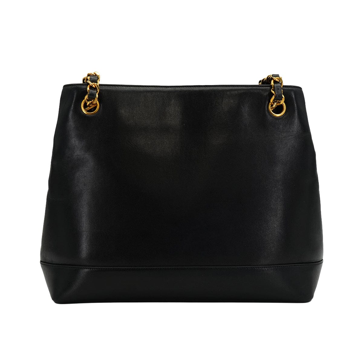 Luxury Promise Japan VINTAGE CHANEL COCOMARK CHAIN SHOULDER BAG BLACK LAMB SKIN GOLD HARDWARE 90335547
