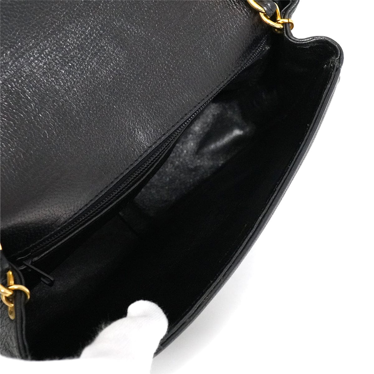 Luxury Promise Japan VINTAGE CHANEL COCOMARK CHAIN SHUOLDER BAG BLACK LAMB SKIN GOLD HARDWARE 90344063