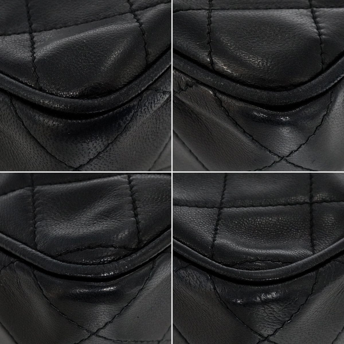 Luxury Promise Japan VINTAGE CHANEL COCOMARK FRINGE BIJOU CHAIN SHUOLDER BAG BLACK LAMB SKIN GOLD HARDWARE 90344444