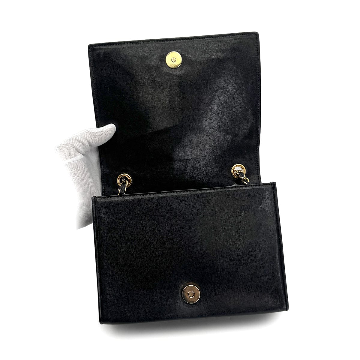 Luxury Promise Japan VINTAGE CHANEL COCOMARK MATELASSE CHAIN SHOULDER BAG BLACK LAMB SKIN GOLD HARDWARE 90324282