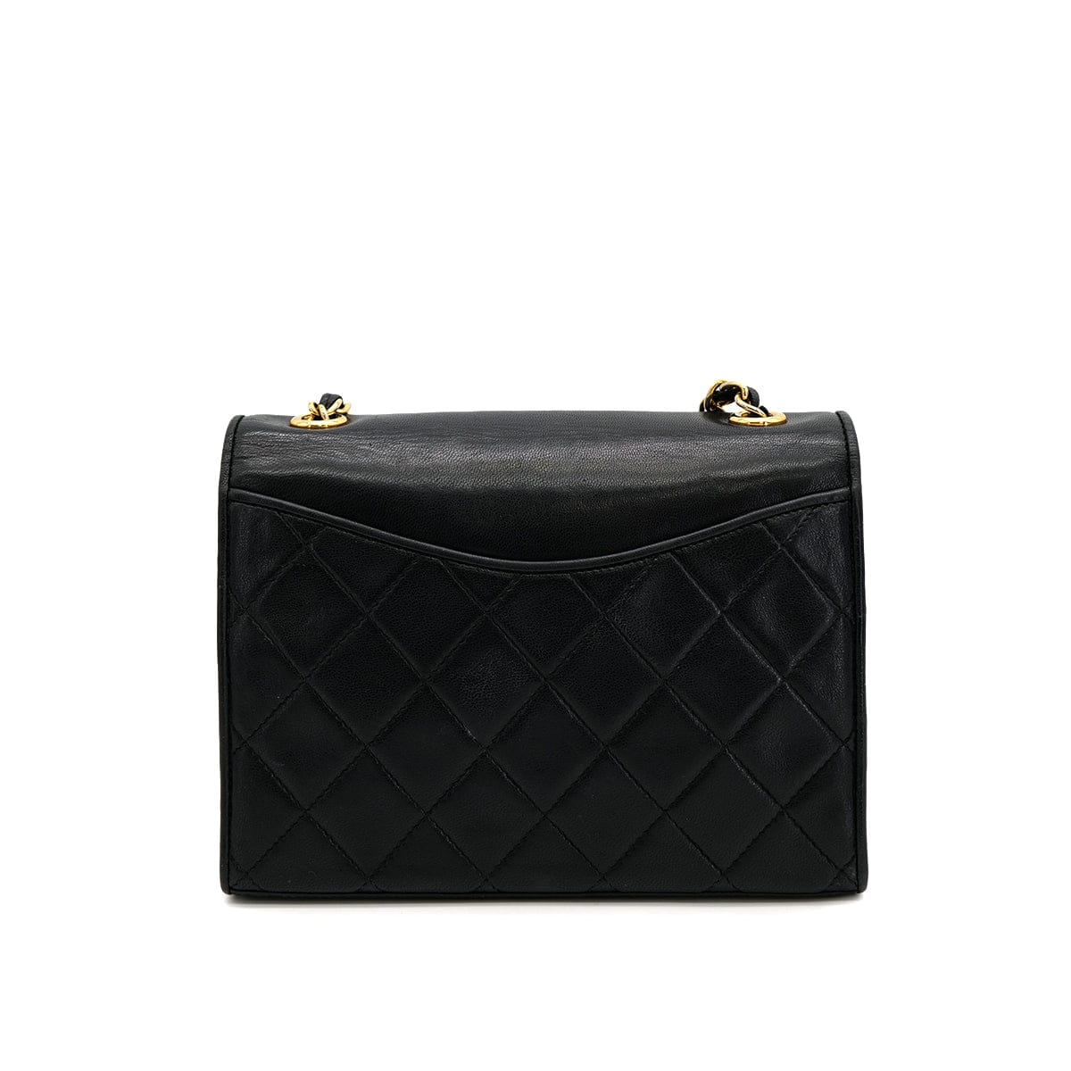 Luxury Promise Japan VINTAGE CHANEL COCOMARK MATELASSE CHAIN SHOULDER BAG BLACK LAMB SKIN GOLD HARDWARE 90324282