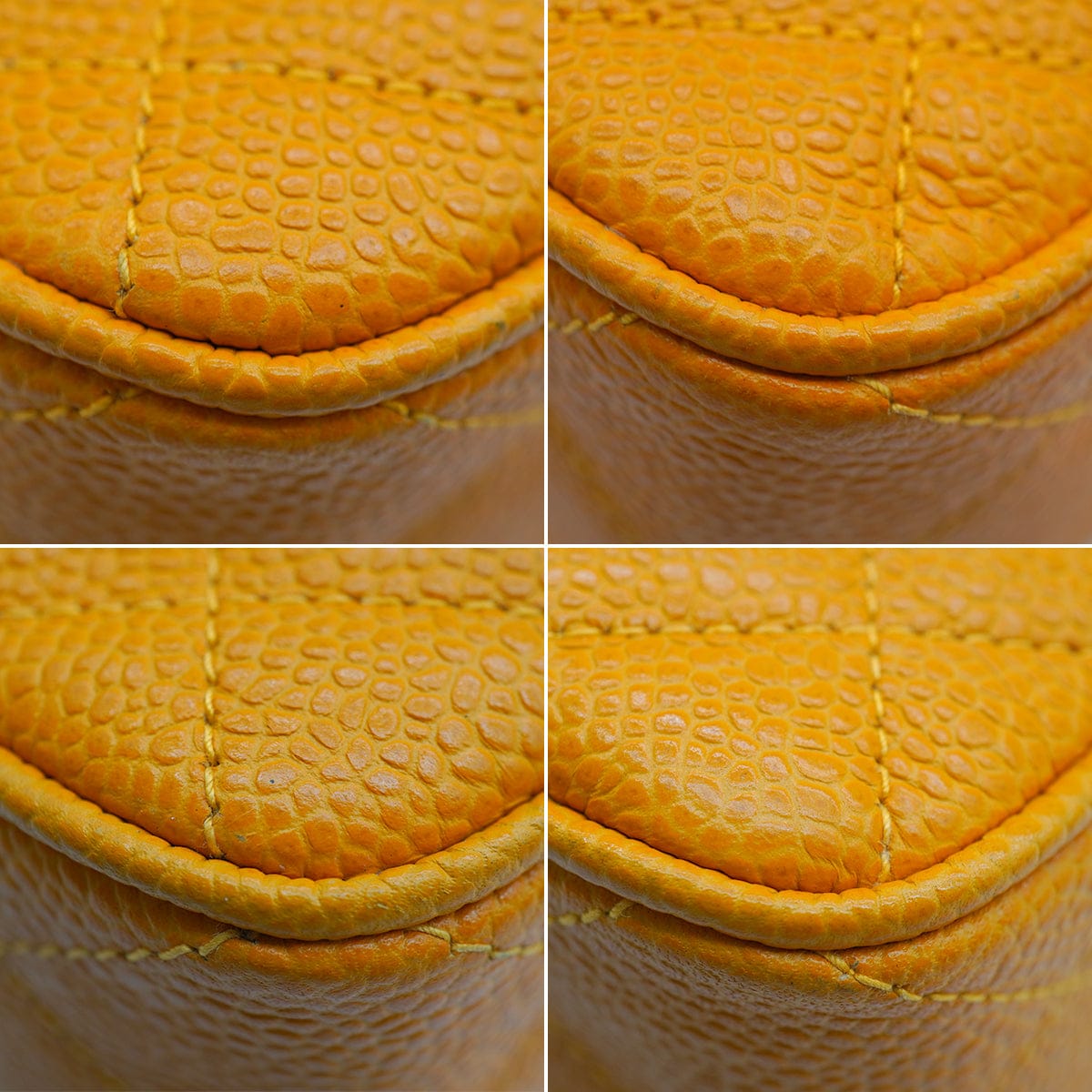 Luxury Promise Japan VINTAGE CHANEL COCOMARK MATELASSE CHAIN SHOULDER BAG ORANGE CAVIAR SKIN GOLD HARDWARE 90346100