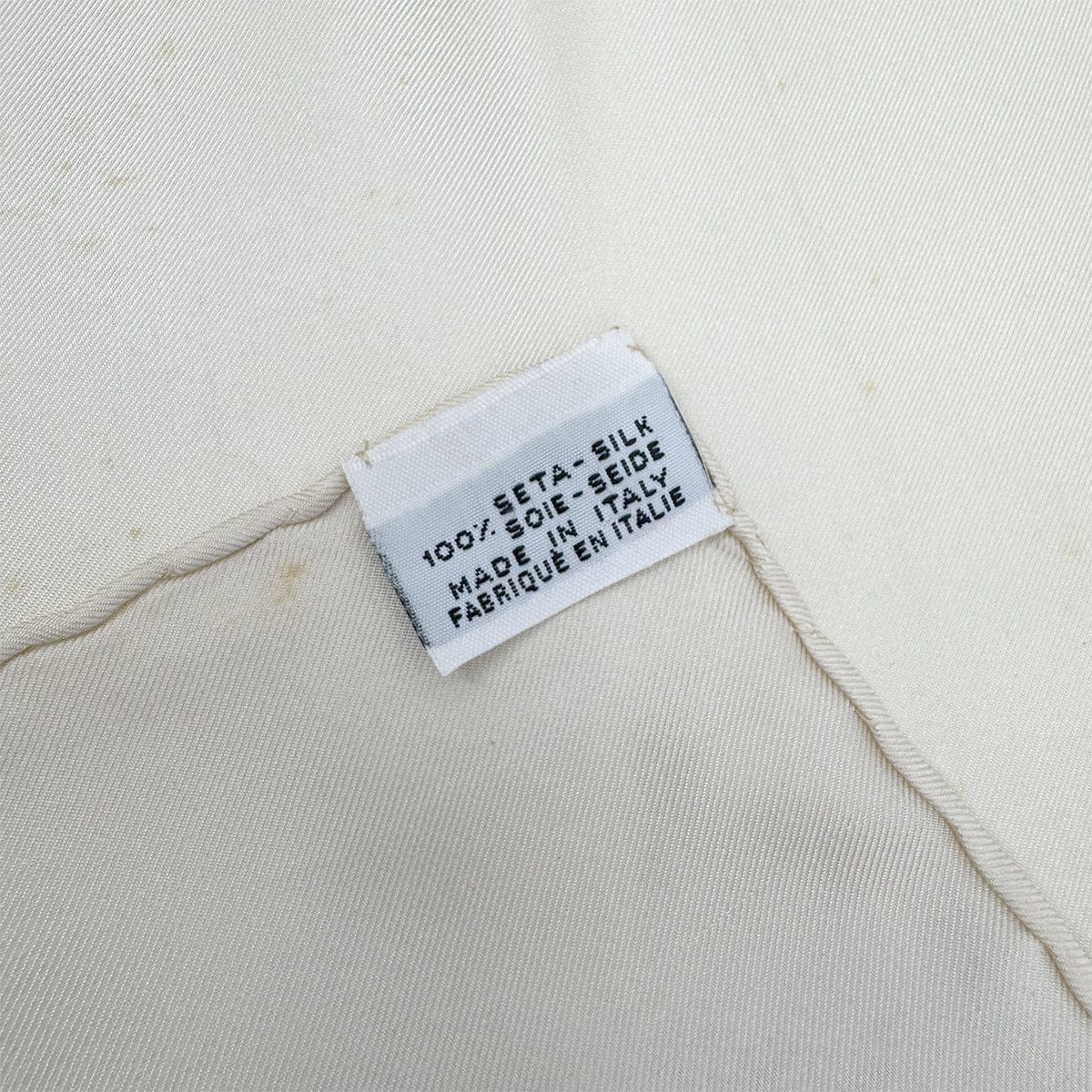 Luxury Promise Japan VINTAGE CHANEL COCOMARK SCARF BLUE IVORY SILK 90322224