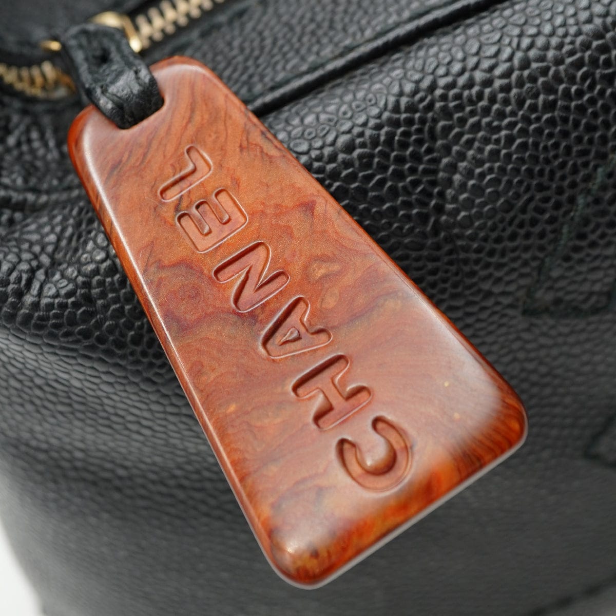 Luxury Promise Japan VINTAGE CHANEL COCOMARK SHUOLDER BAG BLACK TORTOISESHELL CAVIAR SKIN PLASTIC HARDWARE 90346124
