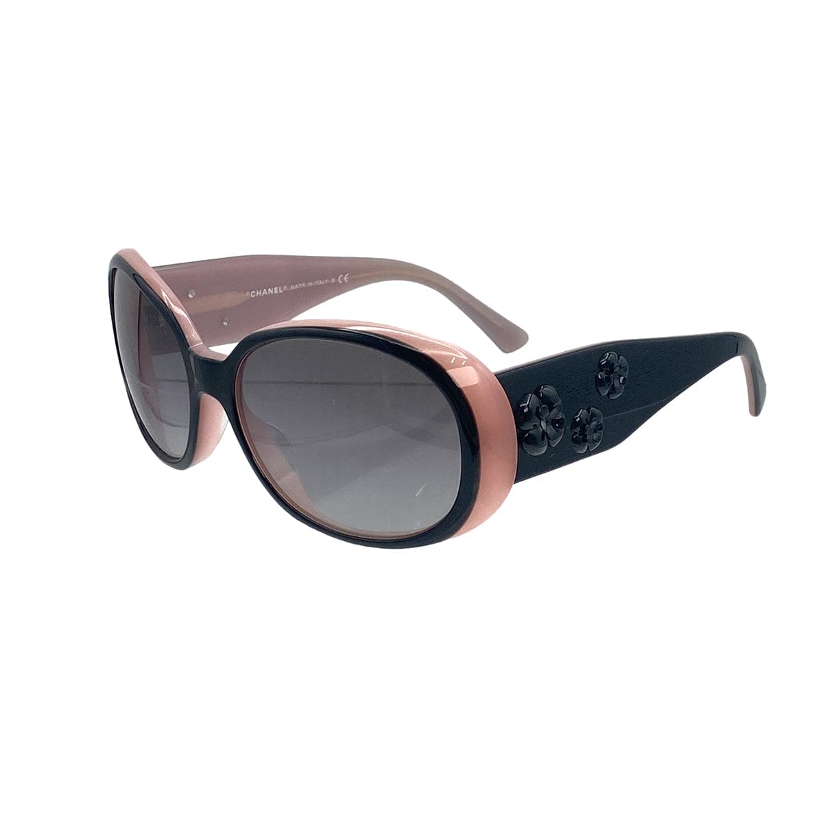 Luxury Promise Japan VINTAGE CHANEL COCOMARK SUNGLASSES CAMELLIA PINK BLACK EYEWEAR 90321127