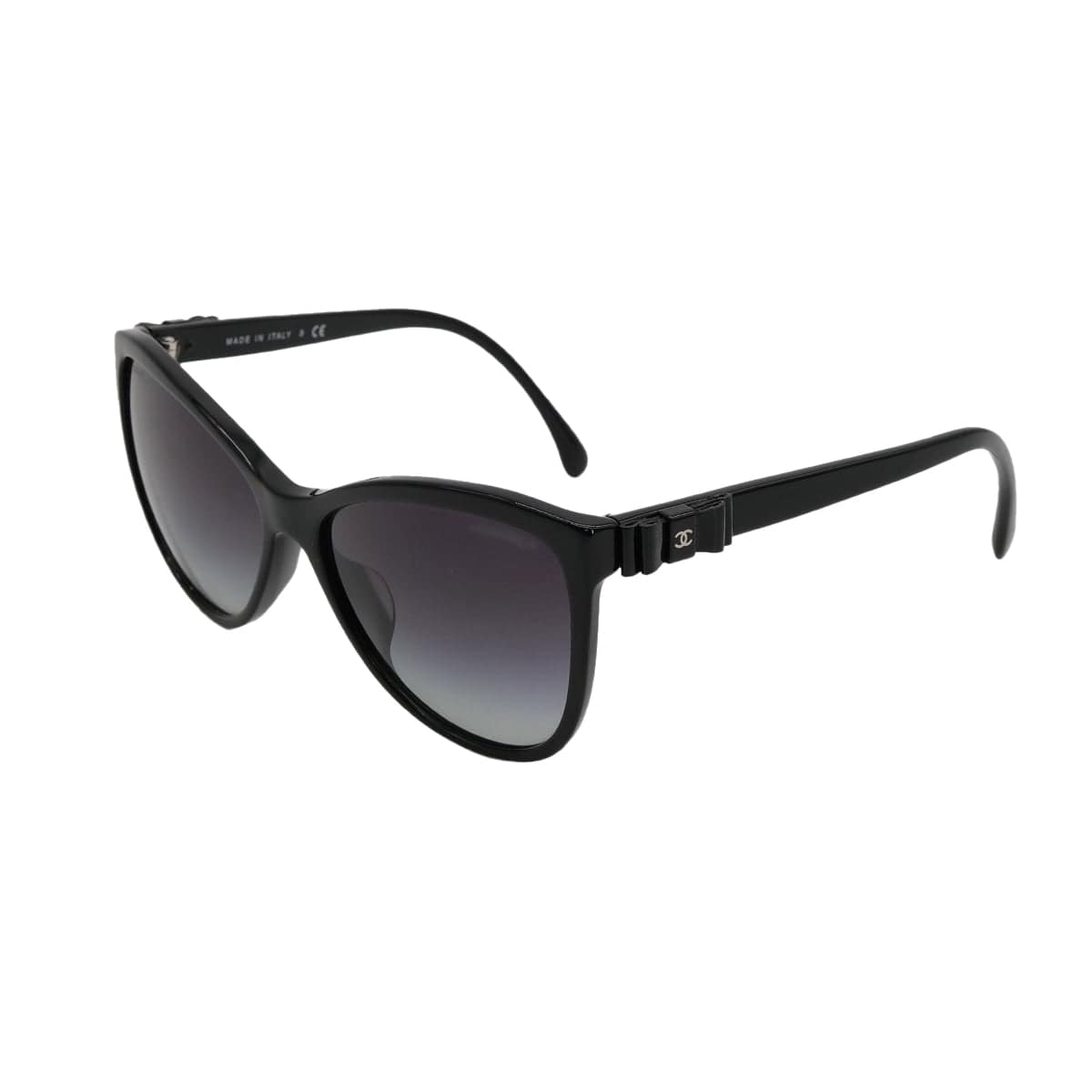 Luxury Promise Japan VINTAGE CHANEL COCOMARK SUNGLASSES RIBBON BLACK EYEWEAR 90321067