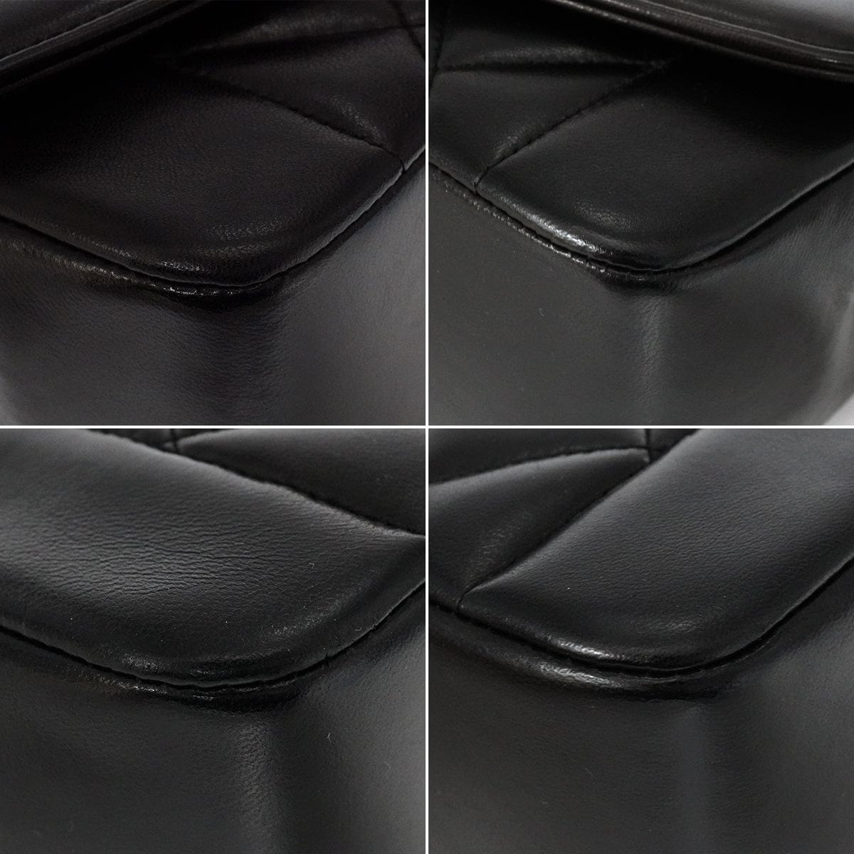 Luxury Promise Japan VINTAGE CHANEL DIANA SMALL CHAIN SHOULDER BAG BLACK LAMB SKIN GOLD HARDWARE 90344092