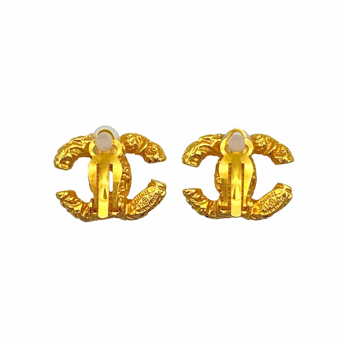 Luxury Promise Japan VINTAGE CHANEL EARRINGS COCOMARK GOLD ACCESSORY 93A 90325354