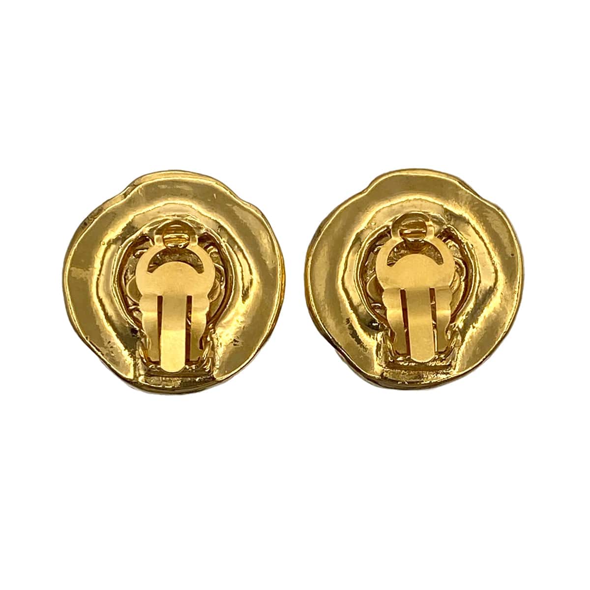 Luxury Promise Japan VINTAGE CHANEL EARRINGS COCOMARK GOLD ACCESSORY 93P 90321040
