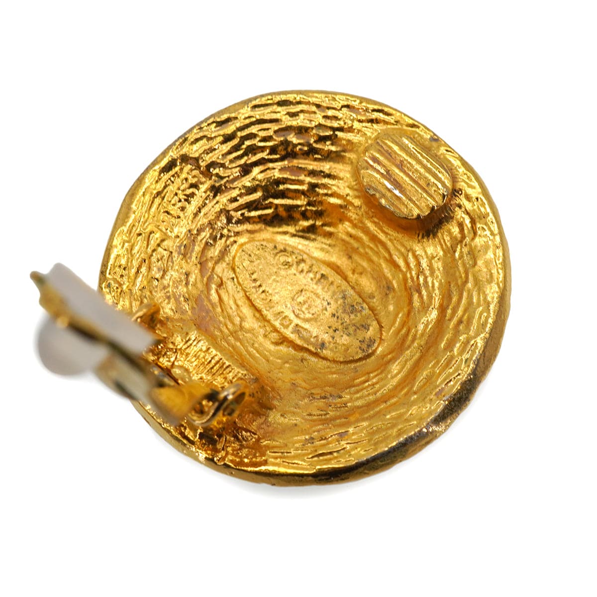 Luxury Promise Japan VINTAGE CHANEL EARRINGS ROUND COCOMARK ACCESSORY 90334882