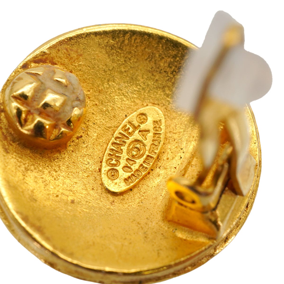 Luxury Promise Japan VINTAGE CHANEL EARRINGS ROUND COCOMARK ACCESSORY 94A 90334999