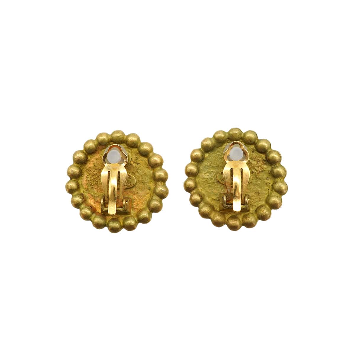 Luxury Promise Japan VINTAGE CHANEL EARRINGS ROUND COCOMARK ACCESSORY 94P 90334996
