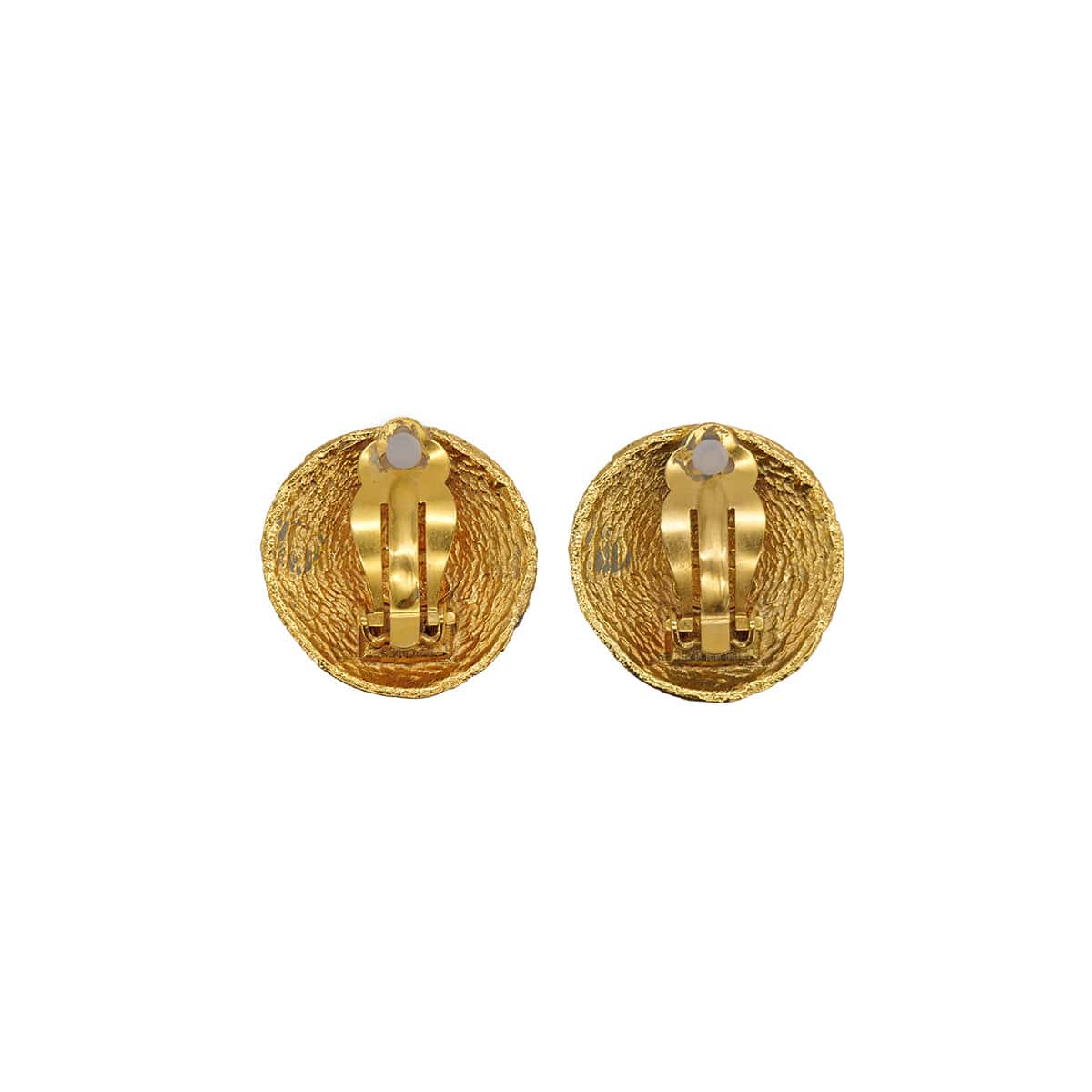 Luxury Promise Japan VINTAGE CHANEL EARRINGS ROUND COCOMARK GOLD ACCESSORY 29 90324768