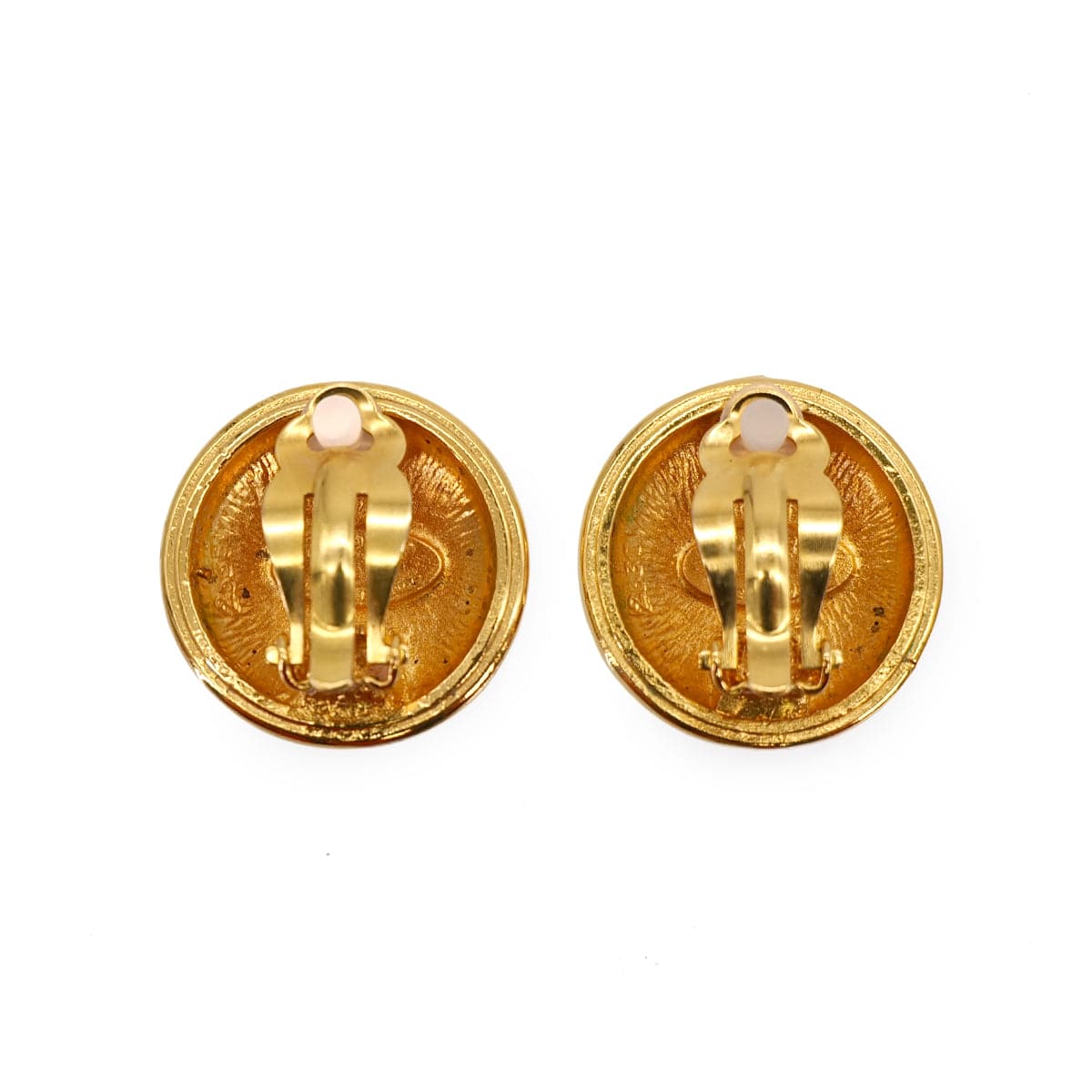 Luxury Promise Japan VINTAGE CHANEL EARRINGS ROUND COCOMARK GOLD ACCESSORY 90321019