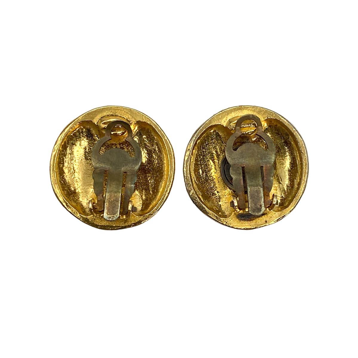Luxury Promise Japan VINTAGE CHANEL EARRINGS ROUND COCOMARK GOLD ACCESSORY 90321142