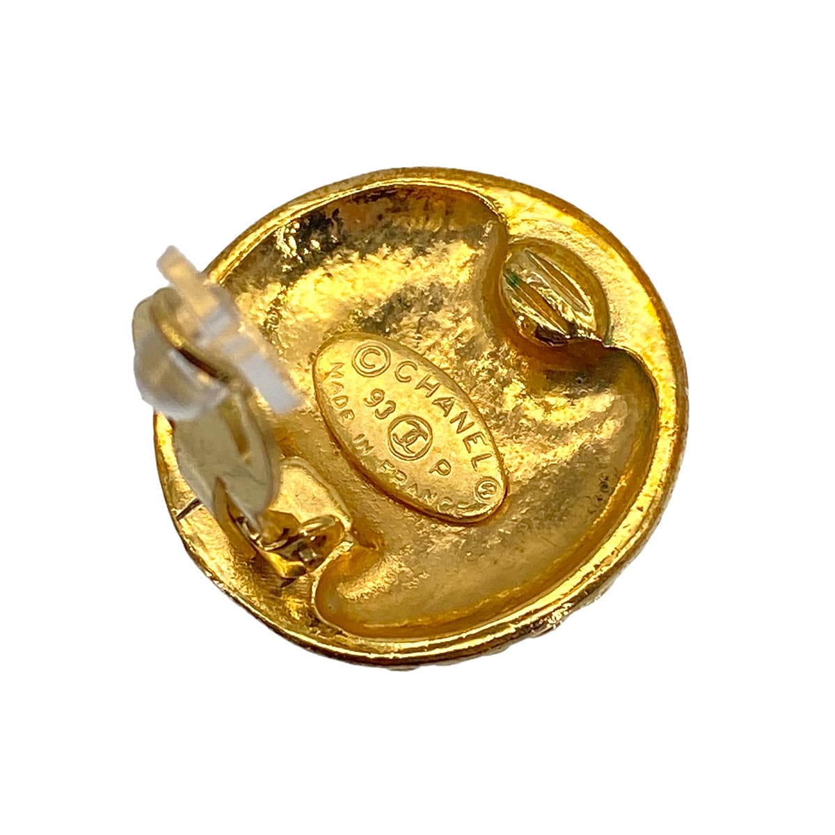 Luxury Promise Japan VINTAGE CHANEL EARRINGS ROUND COCOMARK GOLD ACCESSORY 93P 90314784