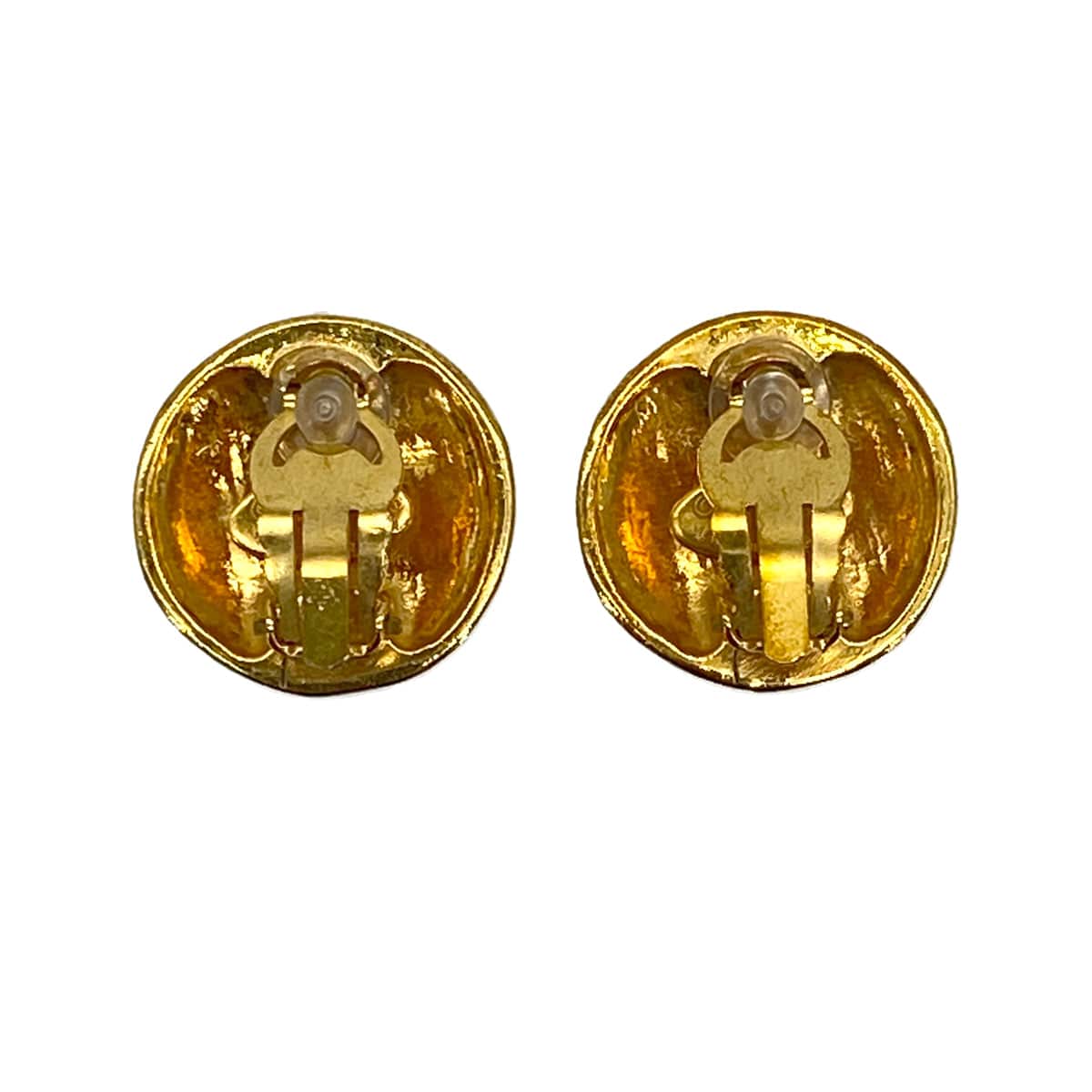 Luxury Promise Japan VINTAGE CHANEL EARRINGS ROUND COCOMARK GOLD ACCESSORY 93P 90314784
