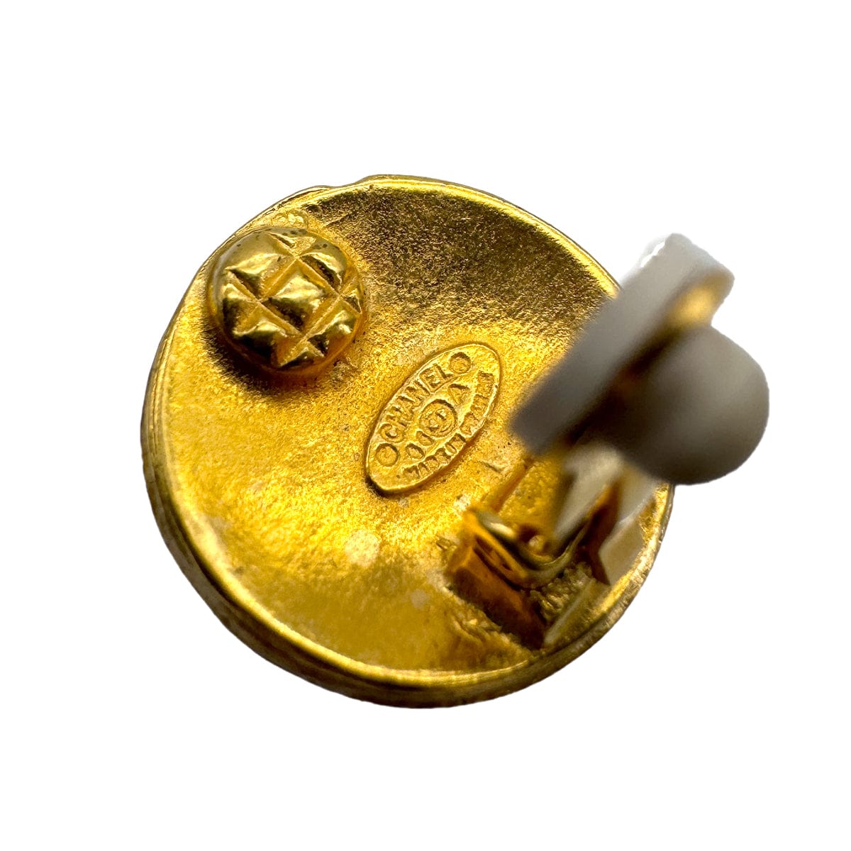 Luxury Promise Japan VINTAGE CHANEL EARRINGS ROUND COCOMARK GOLD ACCESSORY 94A 90313356