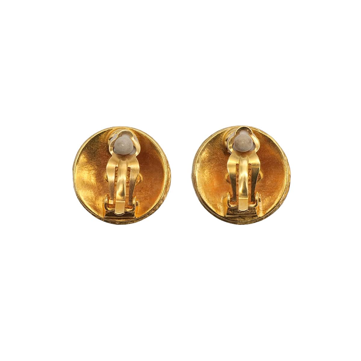 Luxury Promise Japan VINTAGE CHANEL EARRINGS ROUND COCOMARK GOLD ACCESSORY 94A 90313356