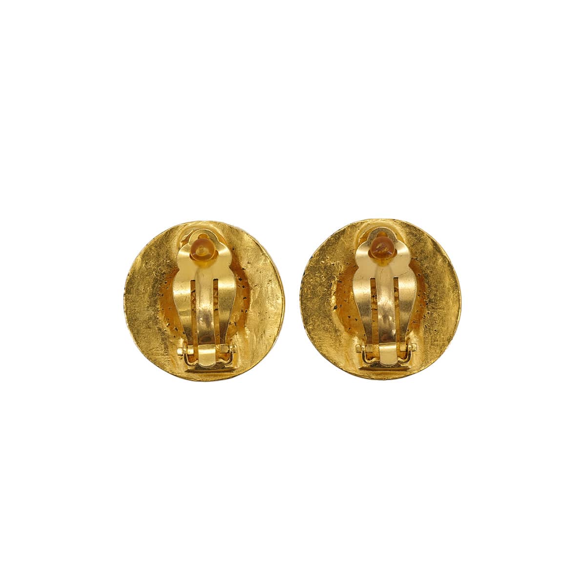 Luxury Promise Japan VINTAGE CHANEL EARRINGS ROUND COCOMARK GOLD ACCESSORY 94A 90324767