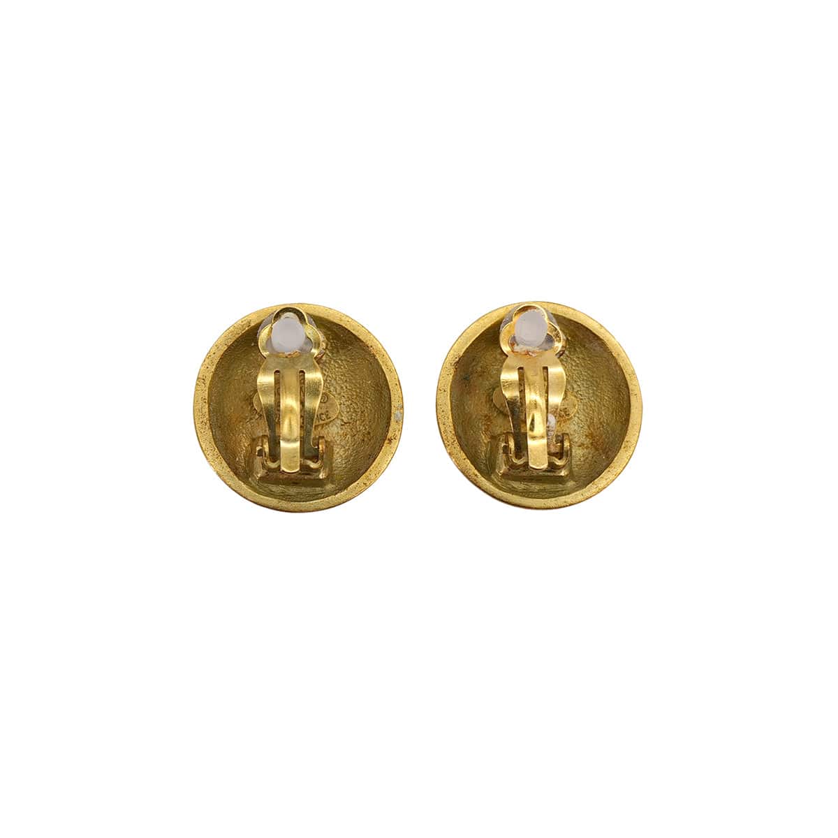 Luxury Promise Japan VINTAGE CHANEL EARRINGS ROUND COCOMARK GOLD ACCESSORY 95P 90321137