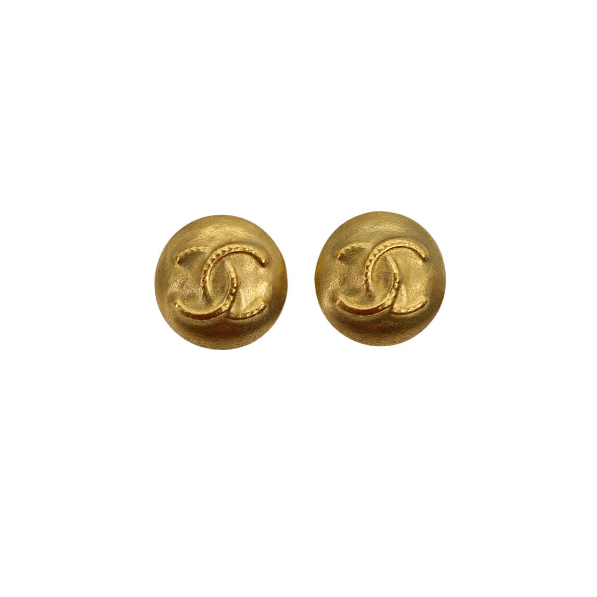 Luxury Promise Japan VINTAGE CHANEL EARRINGS ROUND COCOMARK GOLD ACCESSORY 95P 90321137