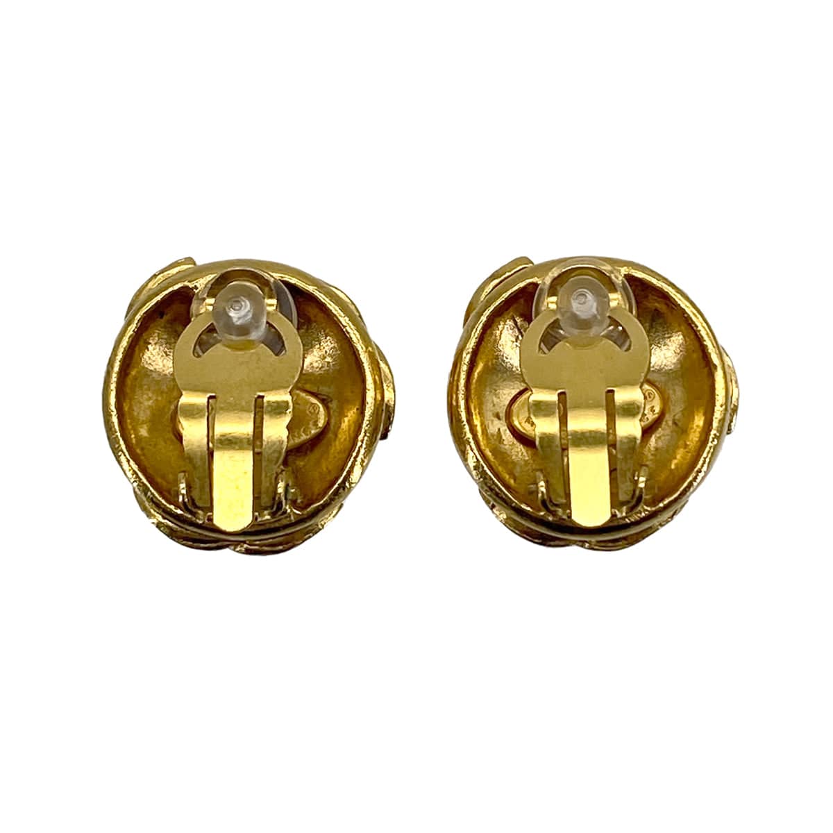 Luxury Promise Japan VINTAGE CHANEL EARRINGS TRIPLE COCOMARK GOLD ACCESSORY 94A 90323983