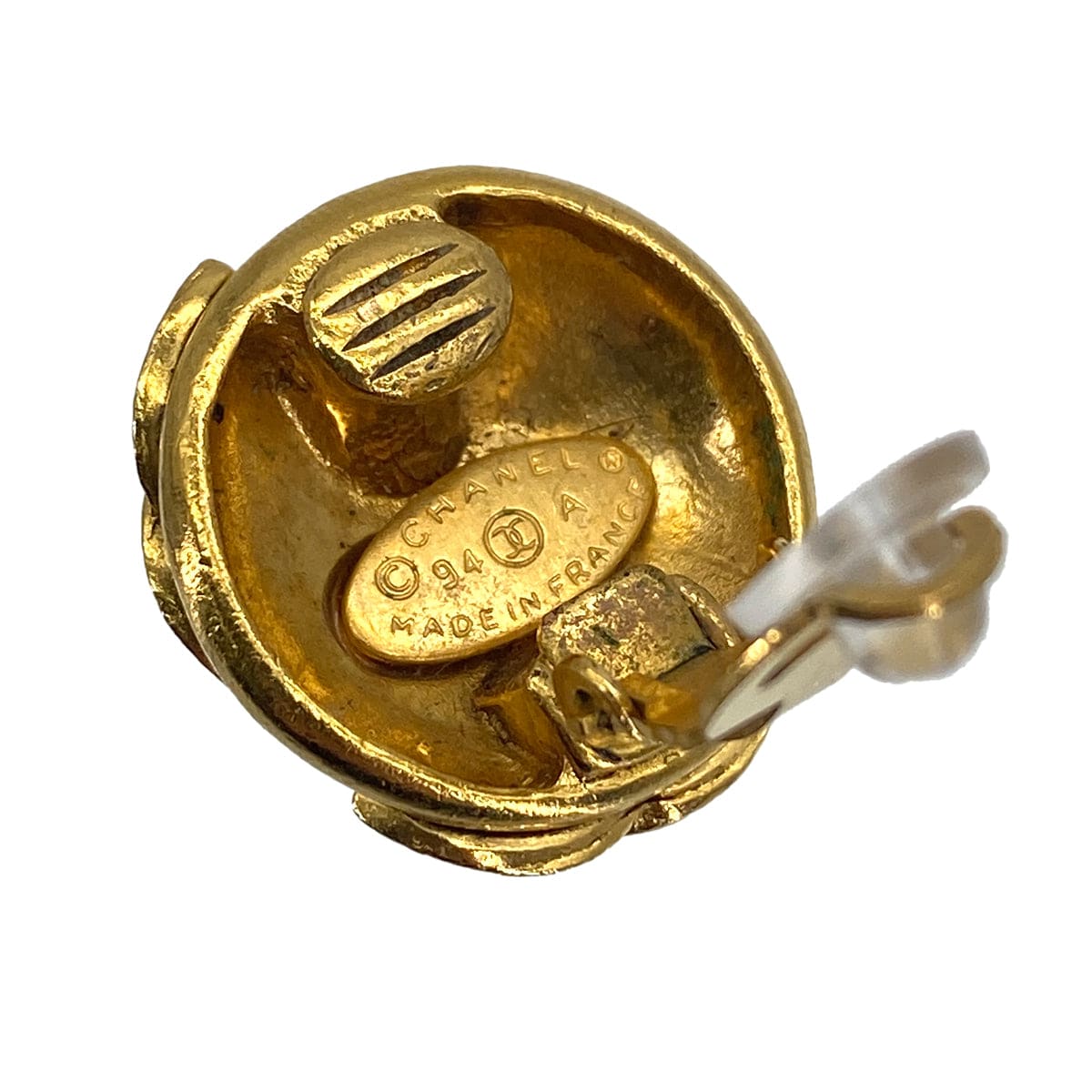 Luxury Promise Japan VINTAGE CHANEL EARRINGS TRIPLE COCOMARK GOLD ACCESSORY 94A 90323983