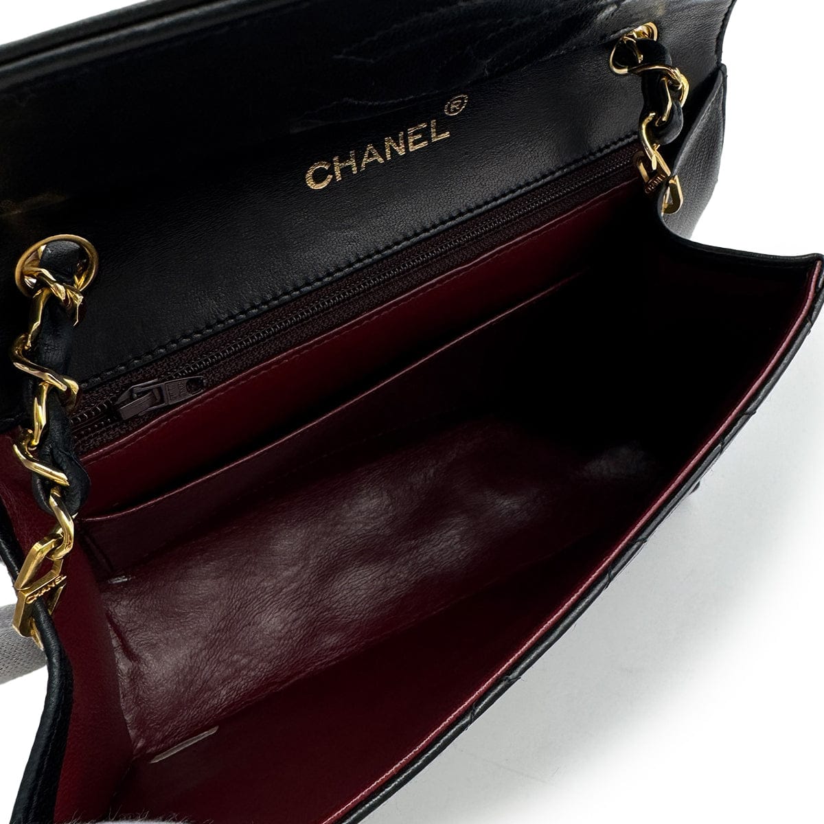 Luxury Promise Japan VINTAGE CHANEL LETTER FLAP MATELASSE BIG COCO CHAIN SHOULDER BAG BLACK LAMB SKIN GOLD HARDWARE 90317874