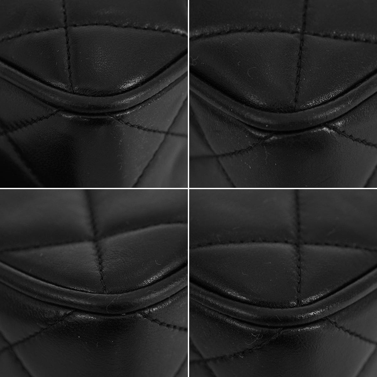 Luxury Promise Japan VINTAGE CHANEL MATELASSE BIJOU CHAIN SHOULDER BAG FRINGE BLACK LAMB SKIN GOLD HARDWARE 90340128