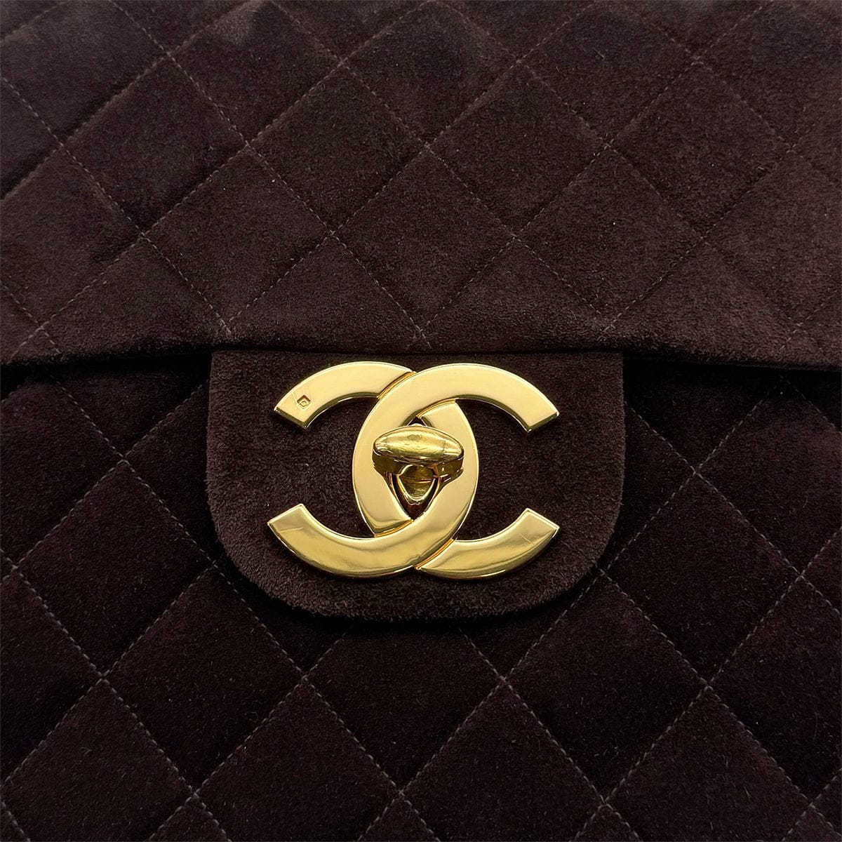 Luxury Promise Japan VINTAGE CHANEL MATELASSE CHAIN BACKPACK BROWN SUEDE GOLD HARDWARE 90312674