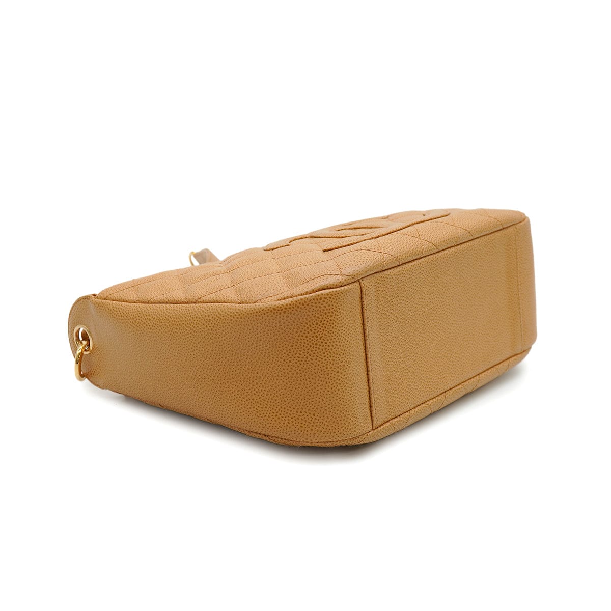 Luxury Promise Japan VINTAGE CHANEL MATELASSE CHAIN SHOULDER BAG BEIGE CAVIAR SKIN GOLD HARDWARE 90346101
