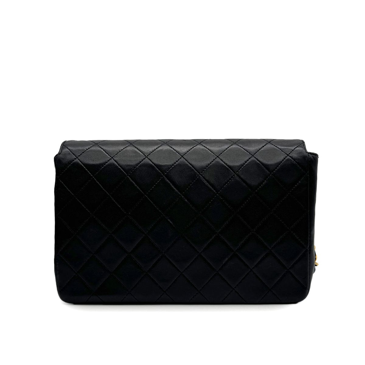 Luxury Promise Japan VINTAGE CHANEL MATELASSE CHAIN SHOULDER BAG BLACK LAMB SKIN GOLD HARDWARE 90316162