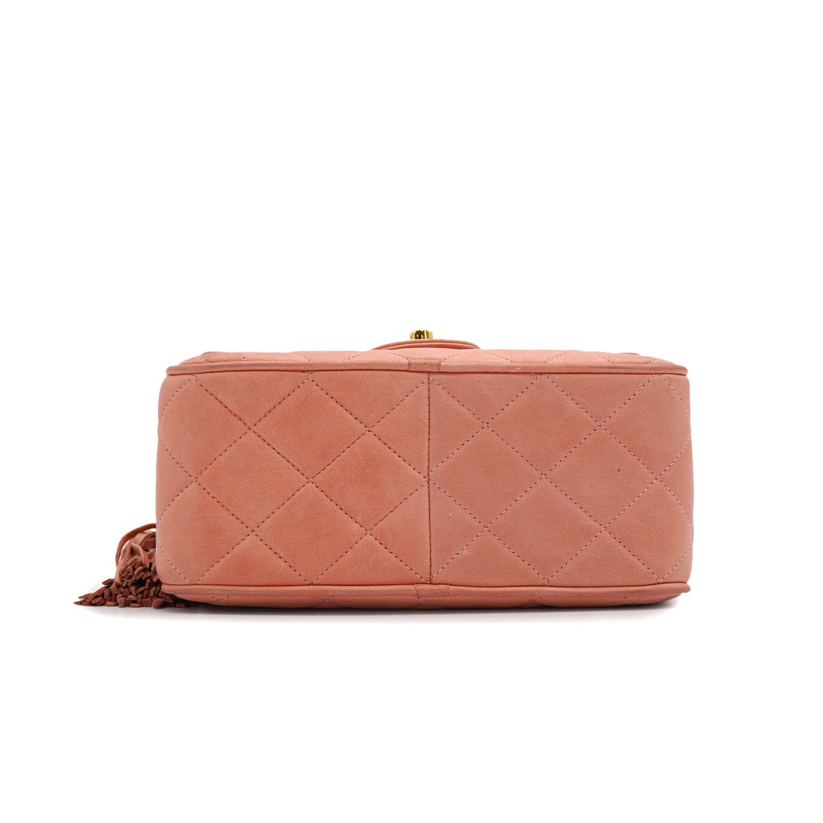 Luxury Promise Japan VINTAGE CHANEL MATELASSE CHAIN SHOULDER BAG FRINGE PINK LAMB SKIN GOLD HARDWARE 90334504