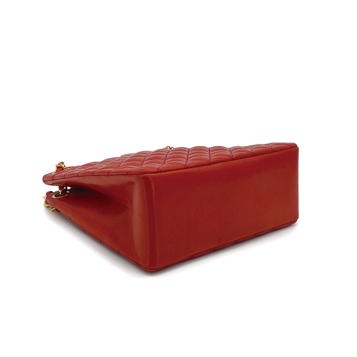 Luxury Promise Japan VINTAGE CHANEL MATELASSE CHAIN SHOULDER BAG RED LAMB SKIN GOLD HARDWARE 90311877