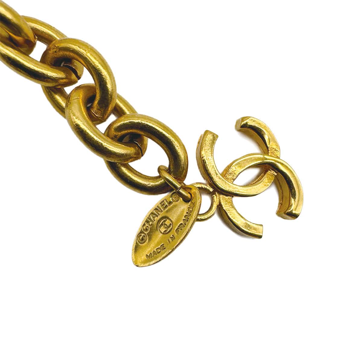 Luxury Promise Japan VINTAGE CHANEL MATELASSE COCOMARK CHAIN BELT GOLD ACCESSORY 90316890