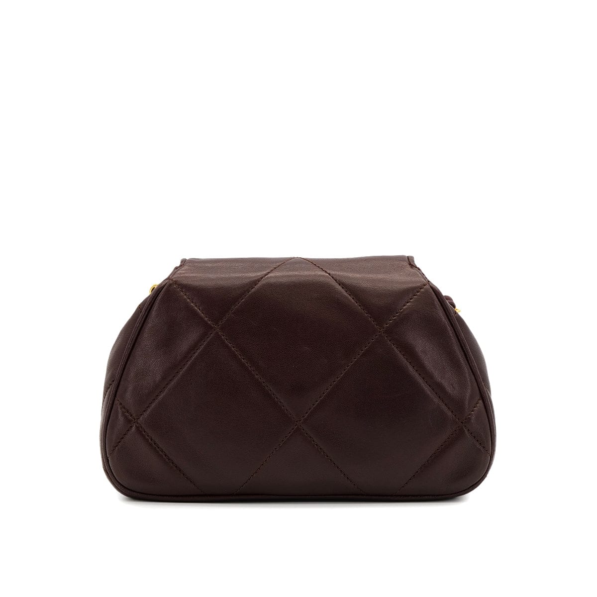 Luxury Promise Japan VINTAGE CHANEL MATELASSE COCOMARK CHAIN SHOULDER BAG BROWN LAMB SKIN GOLD HARDWARE 90324287