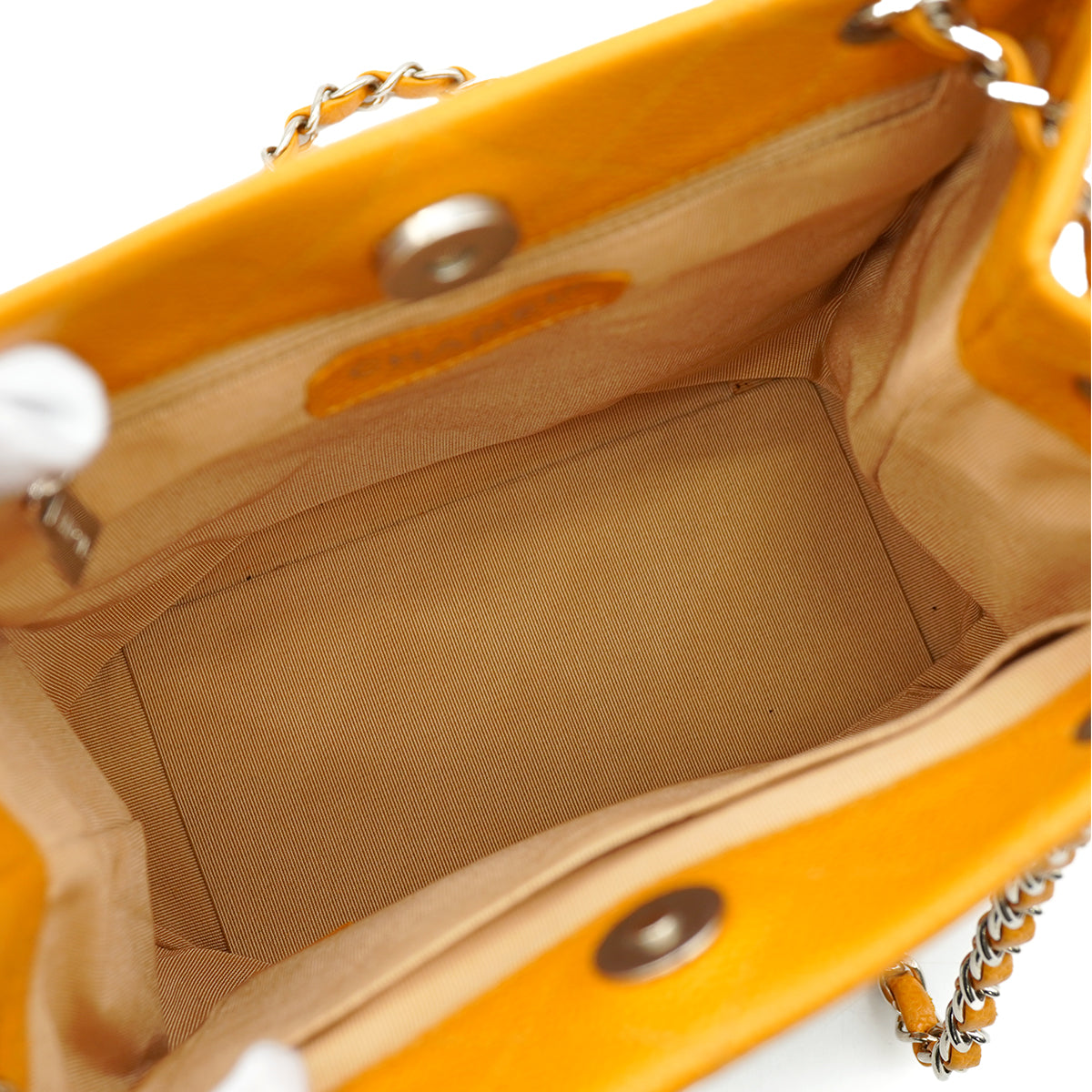 Luxury Promise Japan VINTAGE CHANEL MATELASSE COCOMARK CHAIN SHOULDER BAG ORANGE CAVIAR SKIN SILVER HARDWARE 90346146