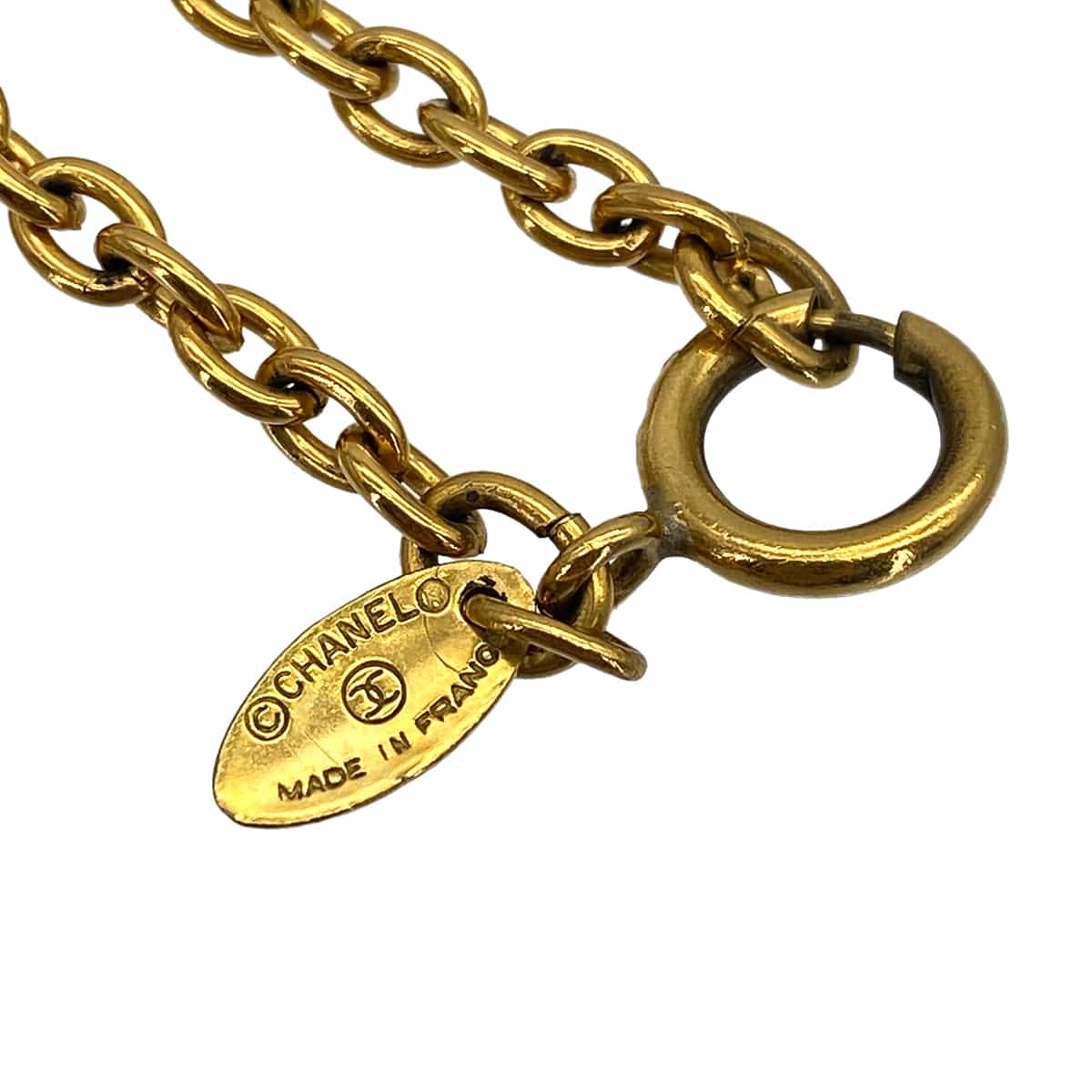 Luxury Promise Japan VINTAGE CHANEL MATELASSE COCOMARK NACKLACE GOLD ACCESSORY 90319600