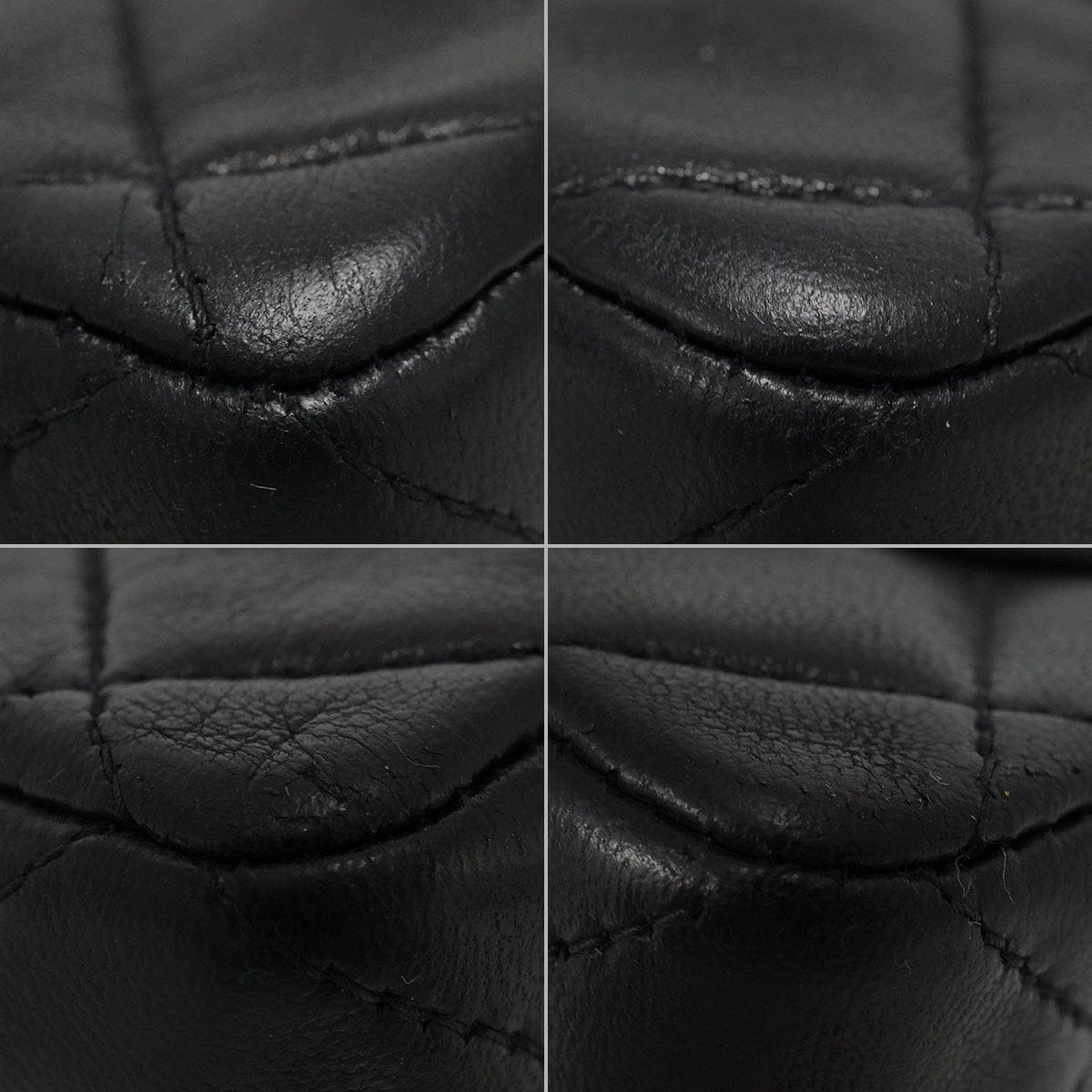 Luxury Promise Japan VINTAGE CHANEL MINI SQUARE 17 CHAIN SHOULDER BAG BLACK LAMB SKIN GOLD HARDWARE 90346134