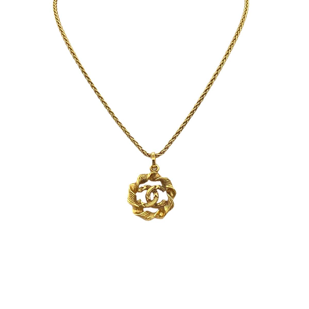 Luxury Promise Japan VINTAGE CHANEL NECKLACE COCOMARK GOLD ACCESSORY 90321032